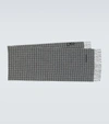 TOM FORD HOUNDSTOOTH WOOL AND CASHMERE SCARF,P00561975