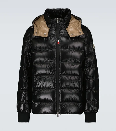 Moncler Cuvellier Nylon Down Jacket In Black