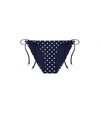 Tory Burch Gemini Link Printed String Bikini Bottom In Classic Dot