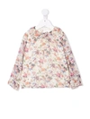 BONPOINT FLORAL-PRINT RUFFLED-COLLAR BLOUSE,17184530