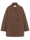 The Row Polli Wool-cashmere Jacket In Brown