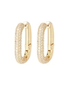 OMA THE LABEL THE CHI PAVÉ HOOP EARRINGS,060120453773