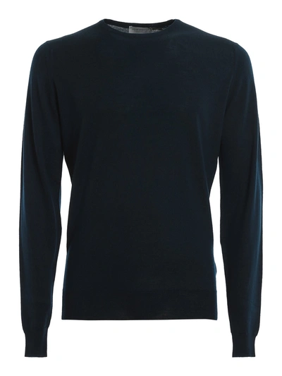 John Smedley Lundy Knitted Jumper In Navy