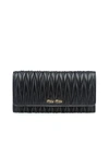 MIU MIU MIU MIU MATELASSÉ FOLDED WALLET