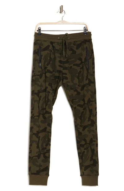Soul Of London Camo Joggers In Green