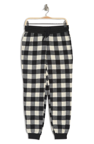Abound Flannel Joggers In Black Buffalo Check