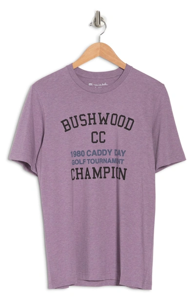 Travis Mathew Caddy Day Graphic T-shirt In Heather Purple