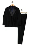 Alton Lane Mercantile One-button Peak Lapel Tuxedo In Black