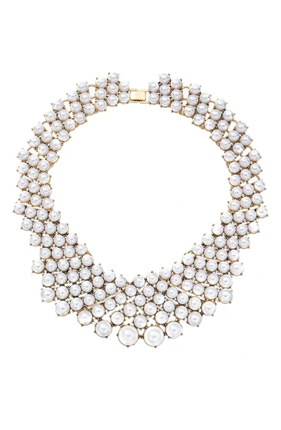 Eye Candy Los Angeles Emma Collar Necklace In White