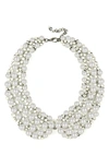 Eye Candy Los Angeles Diana Statement Collar Necklace In White