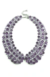 Eye Candy Los Angeles Diana Purple Statement Collar Necklace In Purple