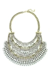 Eye Candy Los Angeles Harlan Statement Necklace In Silver