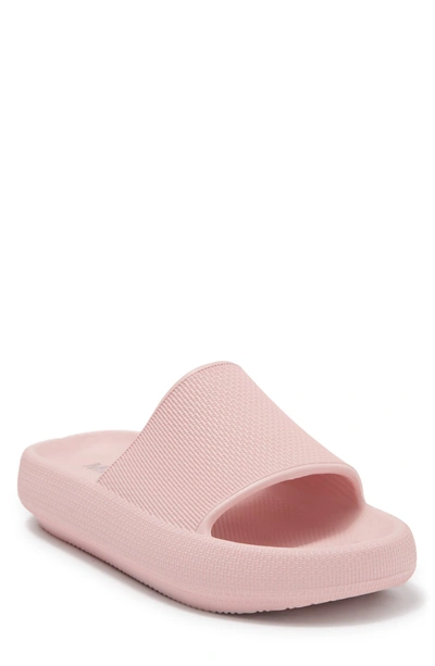 Mia Lexa Platform Slide Sandal In Blush