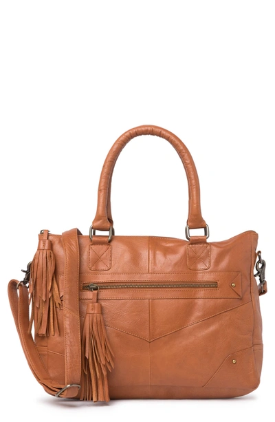 Day And Mood Etty Leather Satchel In Cognac
