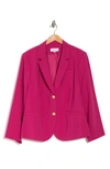 Calvin Klein Notch Lapel Two Button Blazer In Vivacious