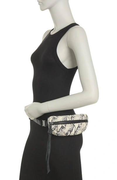 Aimee Kestenberg Milan Leather Belt Bag In Vanilla Snake