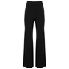 IZAAK AZANEI BLACK WIDE-LEG WOOL-BLEND TROUSERS,4104812