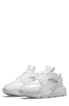 Nike Men's Air Huarache Casual Sneakers From Finish Line In White/pure Platinum