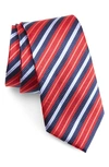 Nordstrom Stripe Silk Tie In Red