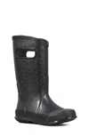 Bogs Kids' Glitter Waterproof Rain Boot In Black
