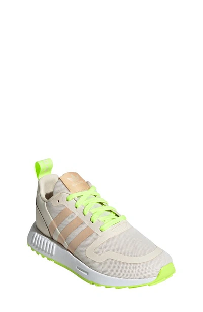 Adidas Originals Kids' Multix Sneaker In White/ Blush/ Green