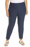 Eileen Fisher Stretch Crepe Ankle Pants In Ocean