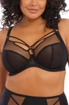 Elomi Full Figure Sachi Underwire Strappy Caged Bra El4350, Online Only In Black