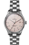 Shinola The Vinton Bracelet Watch, 38mm In Lightpink