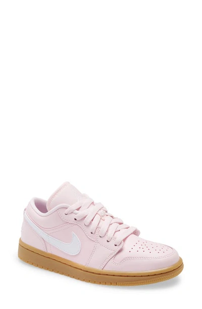 Jordan Air  1 Low Women's Shoe In Arctic Pink,gum Light Brown,white