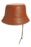 Loewe Tan Leather Fisherman Bucket Hat