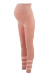 Cache Coeur Maternity/nursing Sport Leggings In Pink