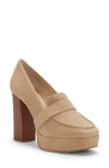 Vince Camuto Mebrana Platform Pump In Tortilla