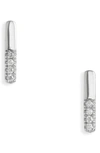 Dana Rebecca Designs Sylvie Pavé Diamond Bar Stud Earrings In White Gold