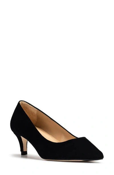 Jon Josef Tina Pointed Toe Pump In Black Suede