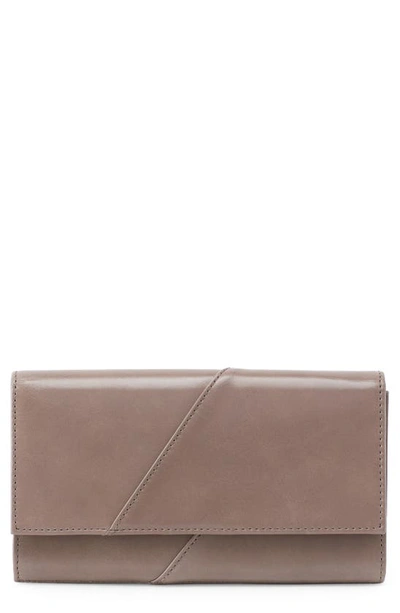 Hobo Charter Leather Wallet In Ash