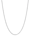 DEGS & SAL STERLING SILVER ROPE CHAIN NECKLACE,PCL1823WMO-24