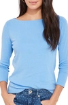 Vineyard Vines Simple Boatneck Top In Bayside Blue