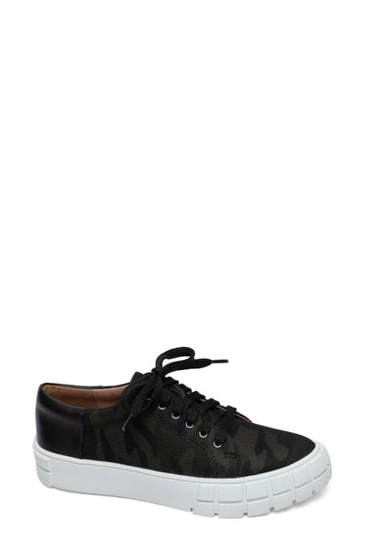 Linea Paolo Kenzi Platform Sneaker In Camo/black