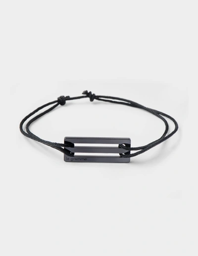 Le Gramme Bracelet Cordon Le 1.7g Aus Schwarzer Keramik In Black | ModeSens
