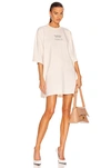 Balenciaga Couture Embroidered Oversized T-shirt In Chalky White & Black