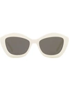 Saint Laurent Sl 423 Cat-eye Frame Acetate Sunglasses In Grau