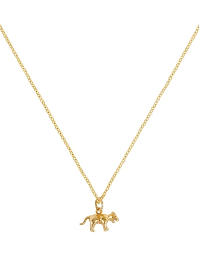 Patcharavipa 18kt Yellow Gold Tiny Tiger Necklace