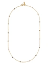 PATCHARAVIPA 18KT YELLOW GOLD SALT & PEPPER DIAMOND CHAIN NECKLACE