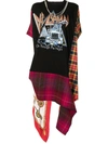 Junya Watanabe Printed Cotton, Silk And Wool T-shirt In Mehrfarbig