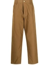Junya Watanabe Straight-leg Cotton Trousers In Braun
