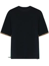 SACAI PANELLED COTTON T-SHIRT