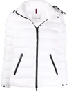 Moncler Bady Padded Zipped Jacket In Weiss