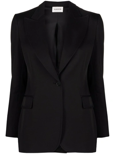 P.a.r.o.s.h Single-breasted Tailored Blazer In Black