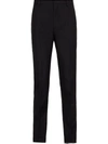Prada Tailored Wool Trousers With Front Crease In Schwarz