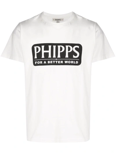 Phipps Logo Graphic-print Organic Cotton T-shirt In White